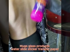 ตกแต่งโปร่งใส ปรับน้ําตรง พิมพ์ได้ ตกแต่งสักชั่วคราว กระดาษสติ๊กเกอร์ พิมพ์ออฟเซต